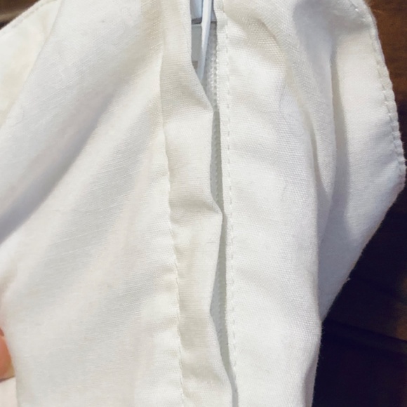 H&M (vintage) White Strapless Pleated Mini Dress sz 10 - Picture 4 of 9